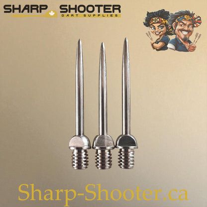 DP12 Steel Dart Tip – Silver/Silver – 29 mm – 1.7 g – 3 Pack – Sharp Shooter