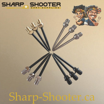 DP12 Steel Dart Tips Family Set – 29mm and 32mm Color Combos | Sharp Shooter