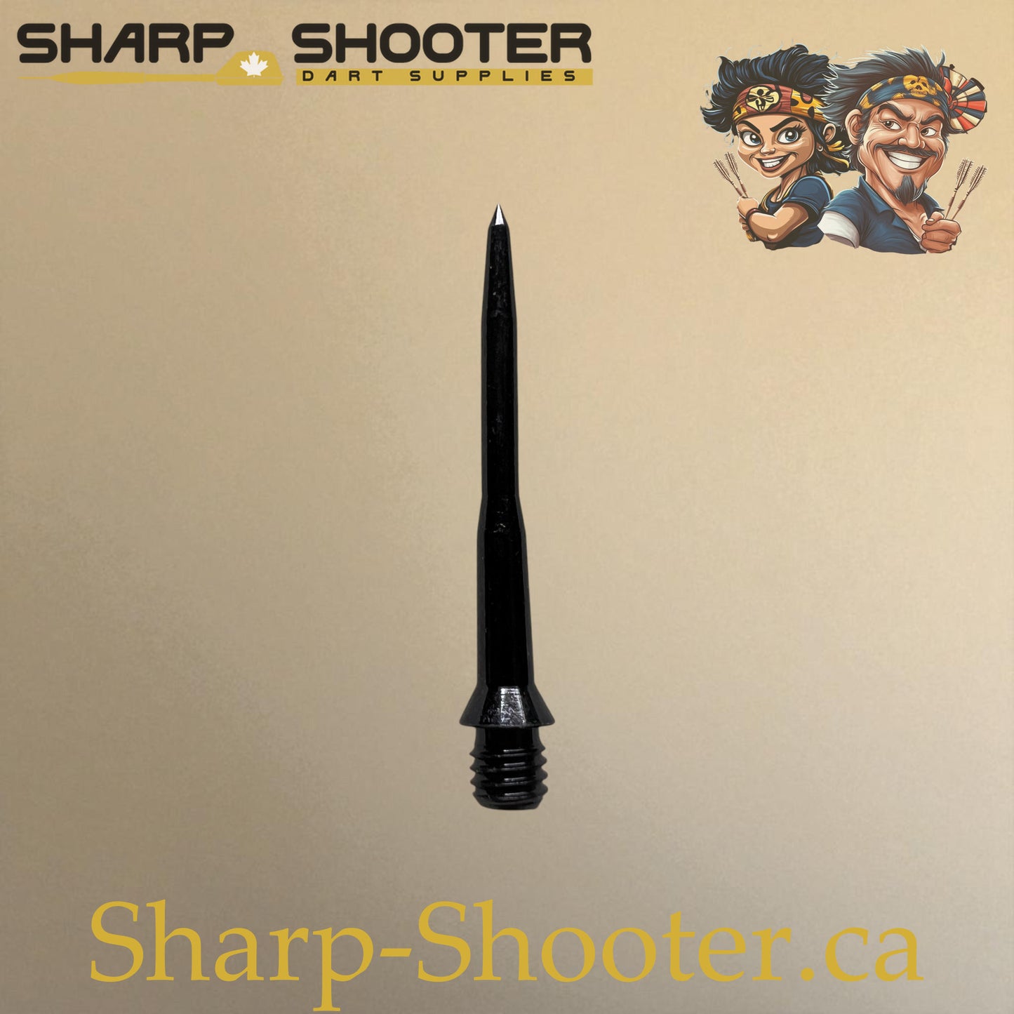 DP32 Steel Dart Tips – 32 & 34 mm – Silver & Black – 3 Pack