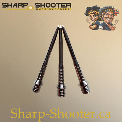 DP33 Steel Dart Tips – Silver – 32 mm – 3 Pack – 3-03-02-018 – Sharp-Shooter.ca