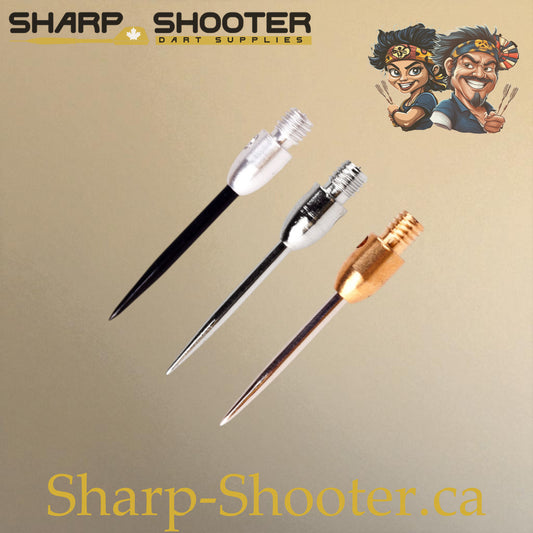 DP37 Steel Dart Tips – 35 mm – Color Combo Series – 3 Pack – Sharp-Shooter.ca