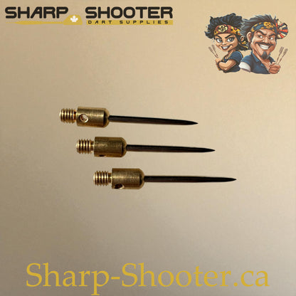 DP37 Steel Dart Tips – 35 mm – Copper/Silver – 3 Pack – 3-03-02-011 – Sharp-Shooter.ca