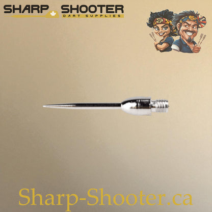 DP37 Steel Dart Tips – 35 mm – Silver/Silver – 3 Pack – 3-03-02-010 – Sharp-Shooter.ca