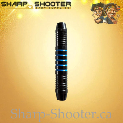 Striker Blue – Nickel-Silver Alloy Dart Barrel Black/Blue – 3 Pack