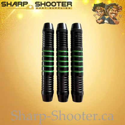 Striker White Nickel-Silver Alloy Dart Barrel Black/White 16g – 3 Pack