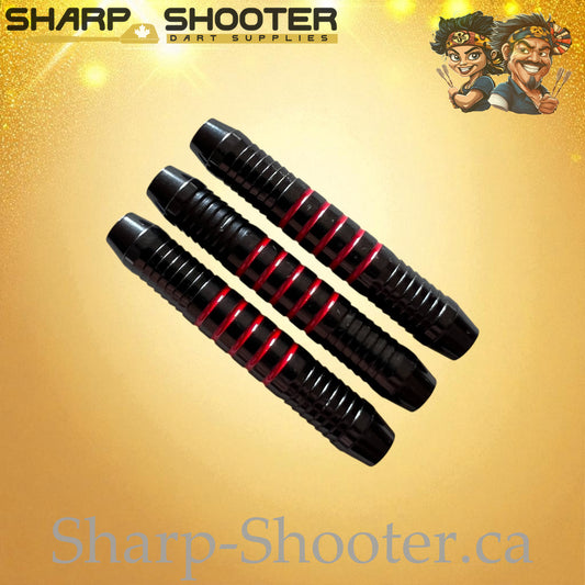 Striker Red – Nickel-Silver Alloy Dart Barrel Black/Red – 3 Pack
