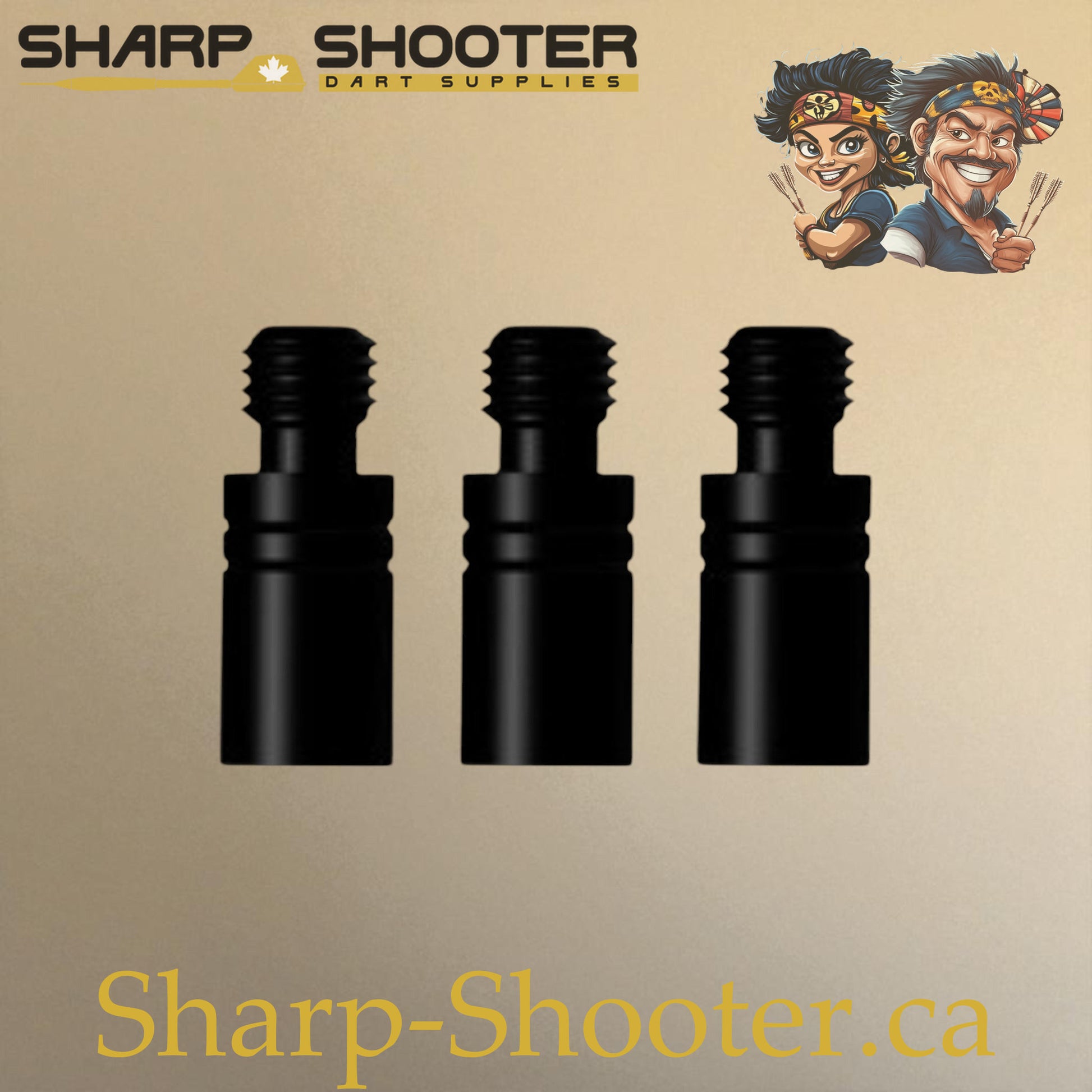 Black 2.0g weight adjusters for darts, 3-pack – Sharp Shooter Dart Supplies