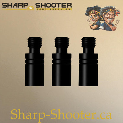 Black 2.0g weight adjusters for darts, 3-pack – Sharp Shooter Dart Supplies