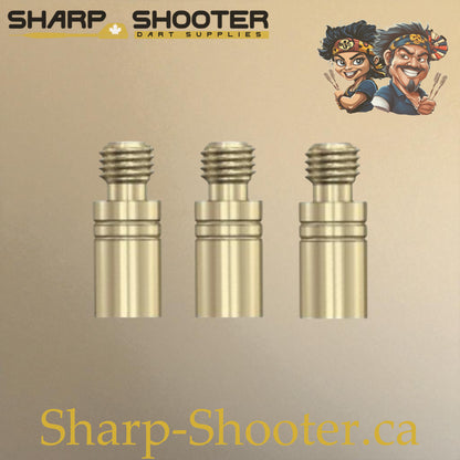 Brass 2.0g weight adjusters for darts, 3-pack – Sharp Shooter Dart Supplies