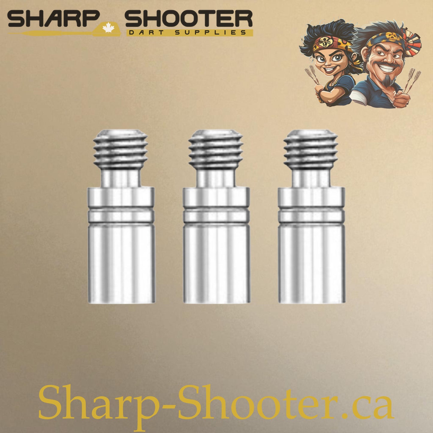 Silver 2.0g weight adjusters for darts, 3-pack – Sharp Shooter Dart Supplies