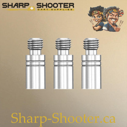 Silver 2.0g weight adjusters for darts, 3-pack – Sharp Shooter Dart Supplies
