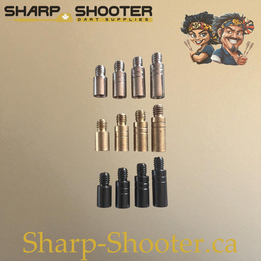 Weight Adjusters DP30 – Silver, Black, and Brass – 1.5g to 3.0g – 3 Pack – Sharp-Shooter.ca