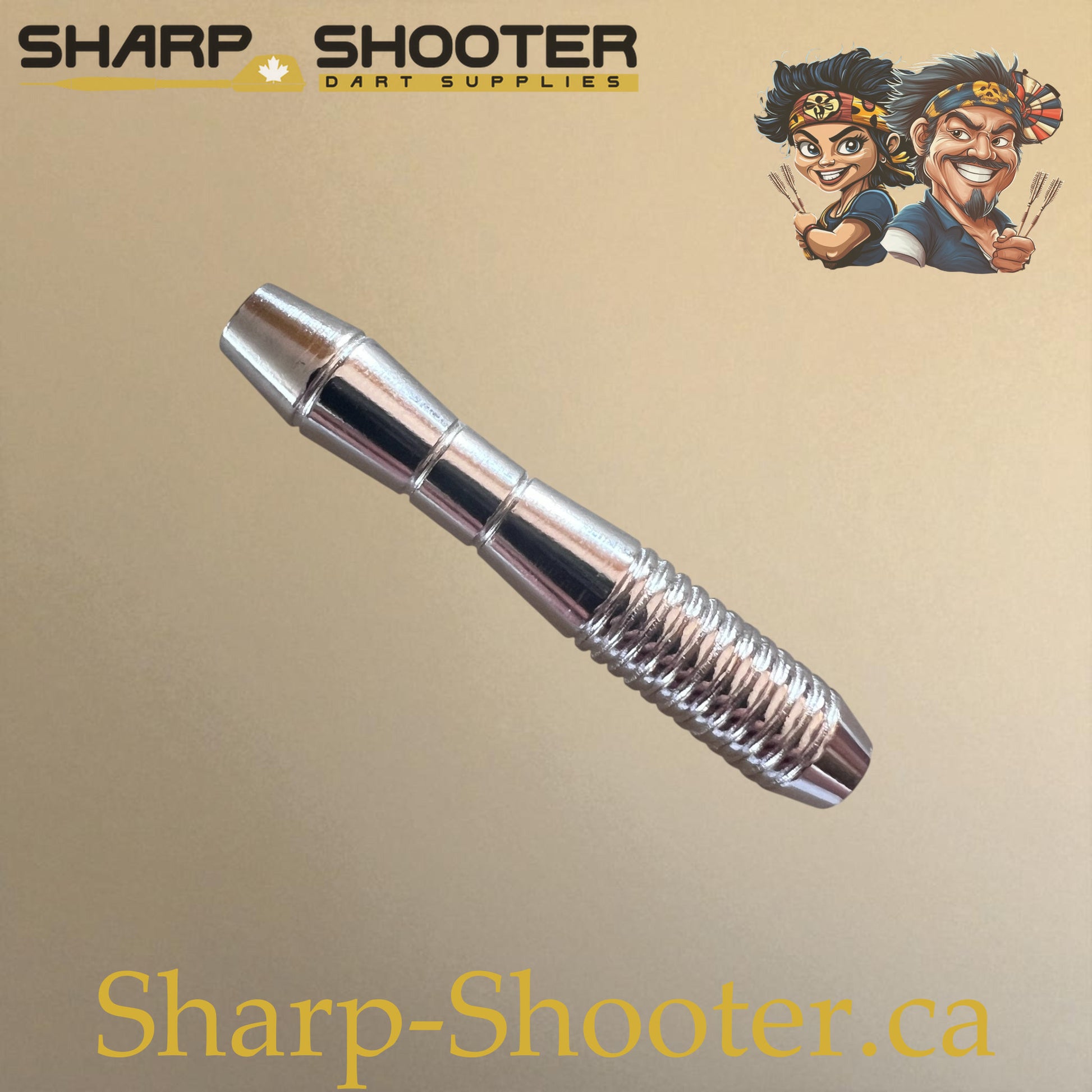 Silver dart barrel without weight adjuster – Sharp-Shooter