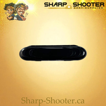 The Stash Box dart case DP-17 Black — PVC clamshell holds 3 darts, Sharp-Shooter.ca